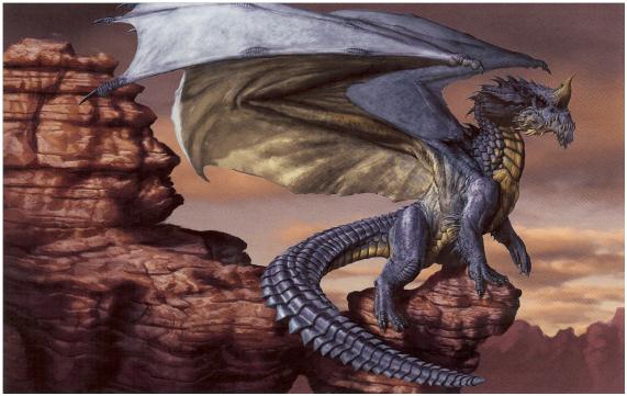 O poderoso dragão azul escuro na mitologia